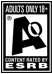 esrb ratings symbol for AO-rated games