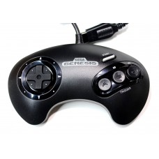 Official 3 Button Sega Genesis Controller With White Letters