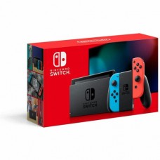 Nintendo Switch Console With 3 Games Bundle - Neon Red & Neon Blue