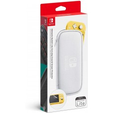 Official Nintendo Switch Lite Carry Case + Screen Protector - White