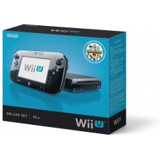 Wii U 32GB Console Black Deluxe Set With Nintendo Land Bundle