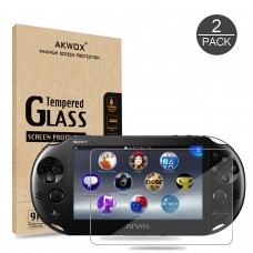 Akwox Tempered Glass Screen Protector For PS Vita 2000 - 2 Pack