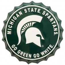 Michigan State Spartans Bottle Top Sign