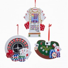 Set of 3 Personalizable Gambling Ornaments