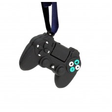 Custom Black Miniature PlayStation 4 DualShock 4 Controller Christmas Ornament