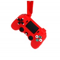 Custom Red Miniature PlayStation 4 DualShock 4 Controller Christmas Ornament